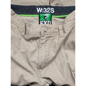 FXD W32S Mens Khaki Work Pants Cargo Utility Reinforced Knee Size  32x27
